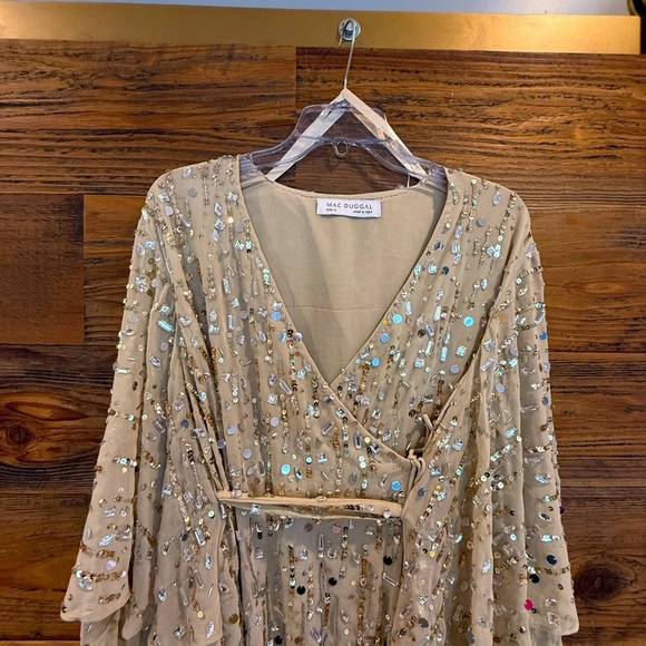 MacDuggal 94044 Cape Dress MRSP $598 - Picture 7 of 12